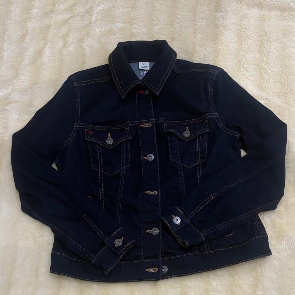 Ellen Degeneres Dark Blue Jean Jacket